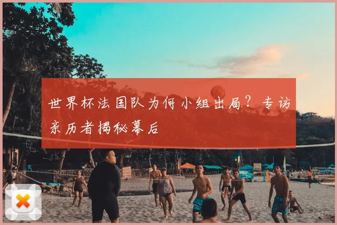 世界杯法国队为何小组出局?专访亲历者揭秘幕后