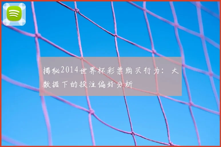 揭秘2014世界杯彩票购买行为：大数据下的投注偏好分析